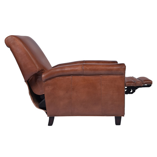 Cowhide leather online recliner